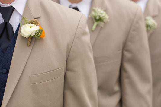 groomsmen lined up in a row
