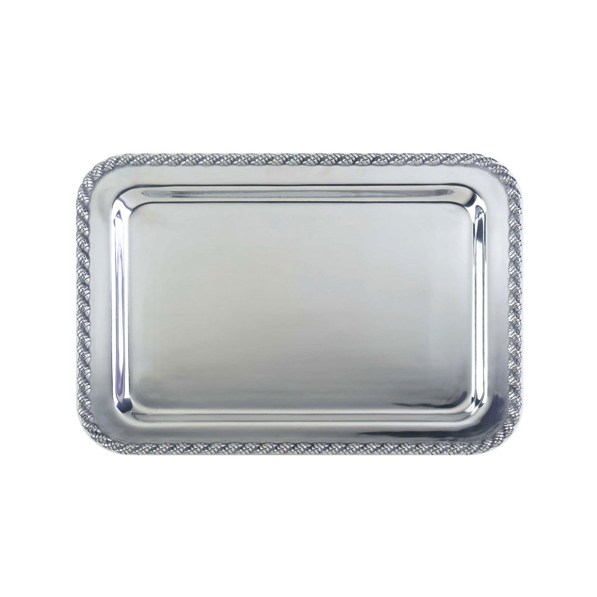 Engraved Wedding Invitation Tray (Rope Edge)