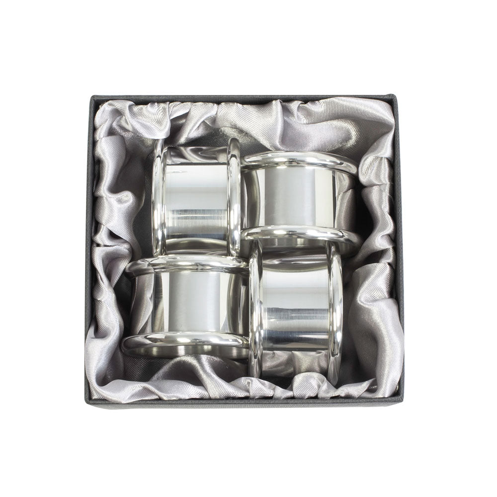 Silver Napkin Rings - Set of 4