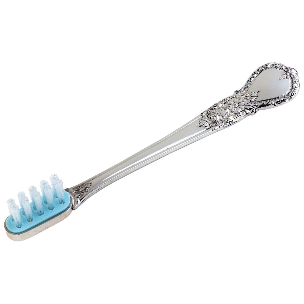 Silver Baby Toothbrush - Boys Blue