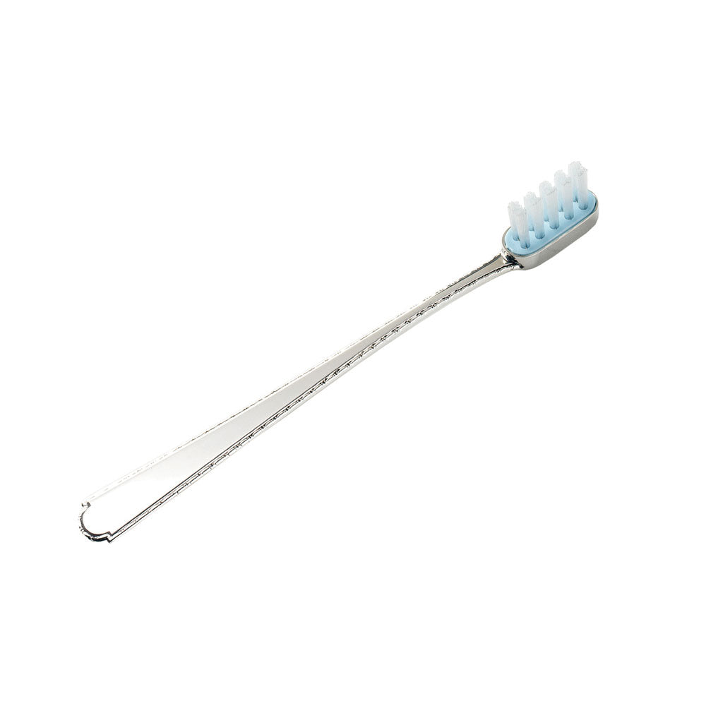 Sterling Silver Baby Toothbrush - Virginia Boys Blue