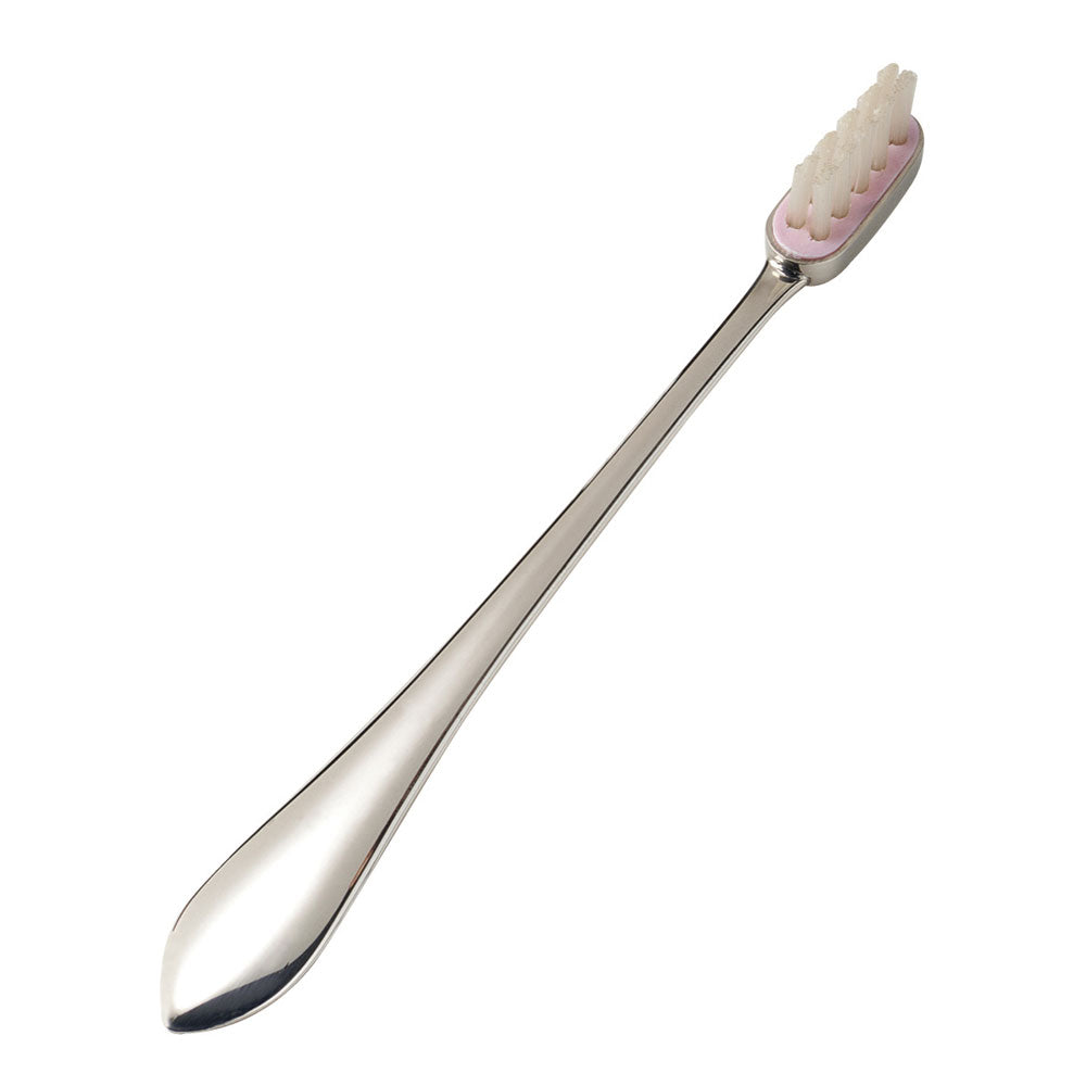 Sterling Silver Baby Toothbrush - Jackson Girls Pink