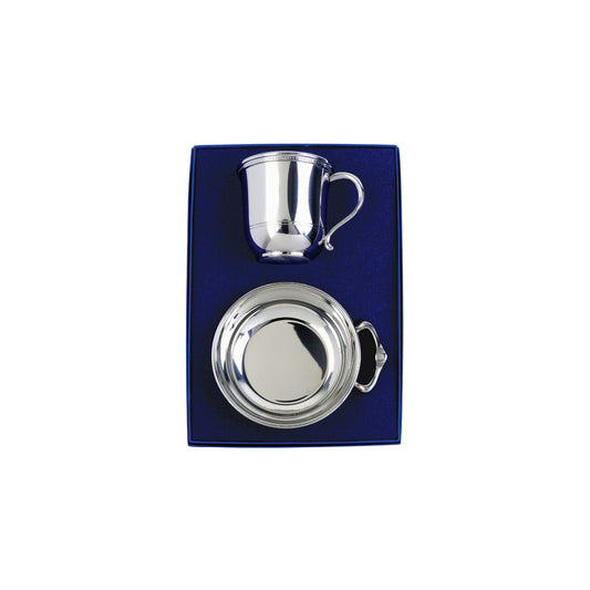 Silver Baby Cup and Porringer Gift Set
