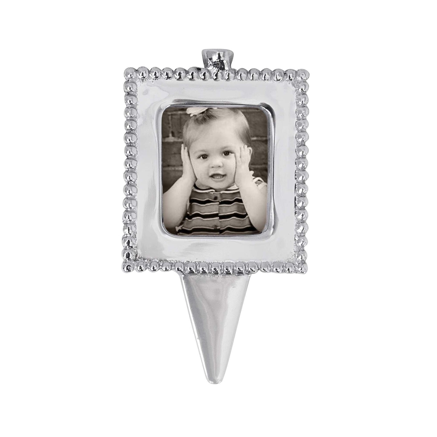 Beaded Picture Frame Candle Holder
