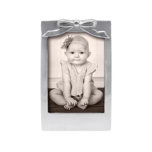 Silver 5x7 Bow Picture Frame