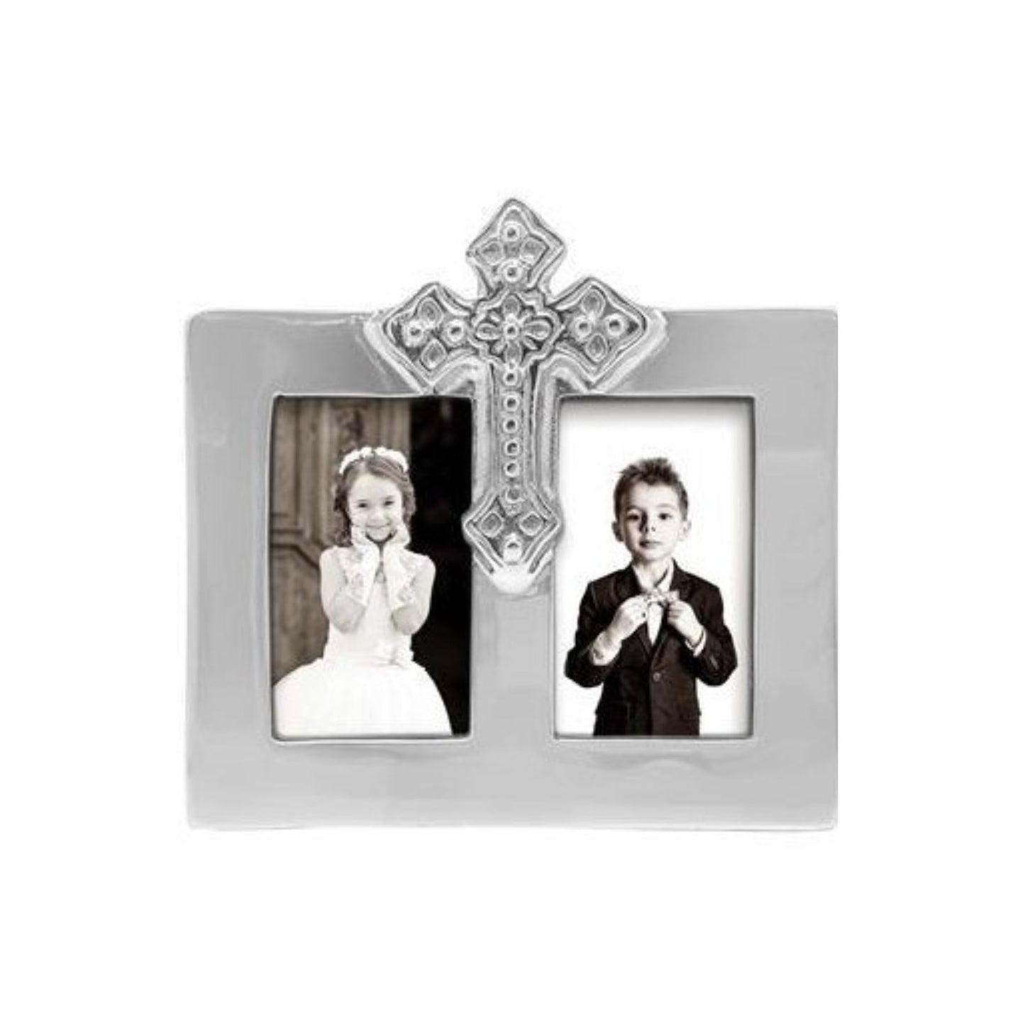 silver cross picture frame
