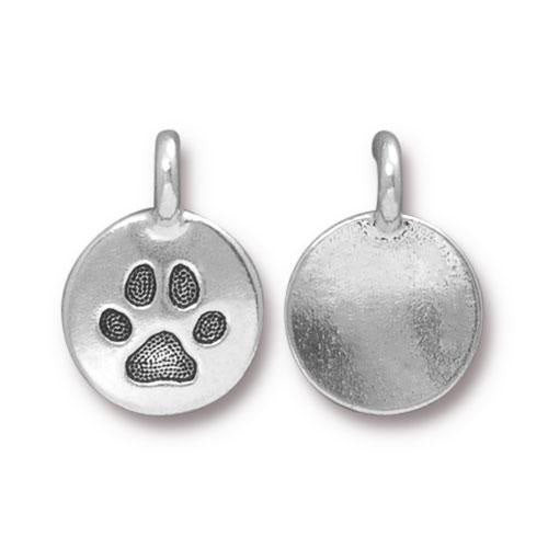 Silver Paw Charm