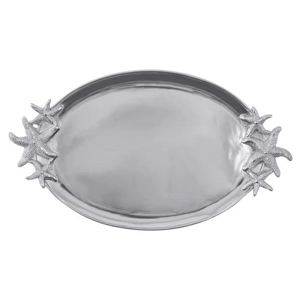 Silver Starfish Handle Tray