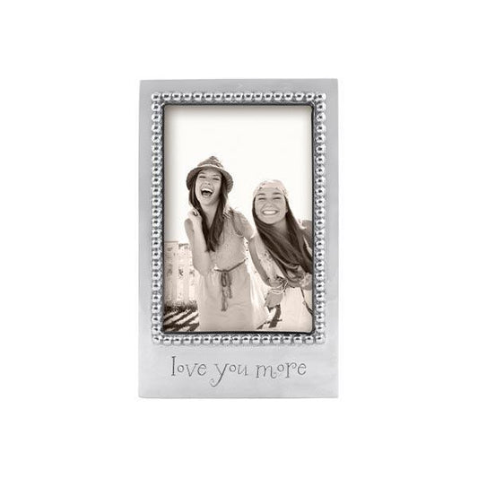 'Love You More' 4x6 Picture Frame - Silver
