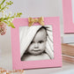 Pink Bow Picture Frame - 4x4