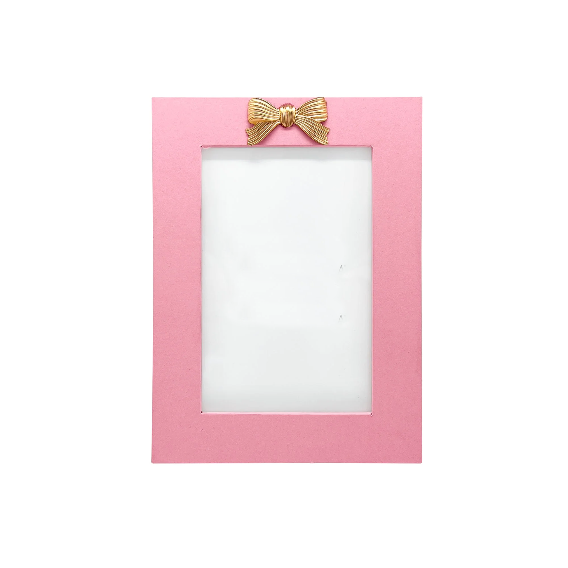pink frame with gold bows