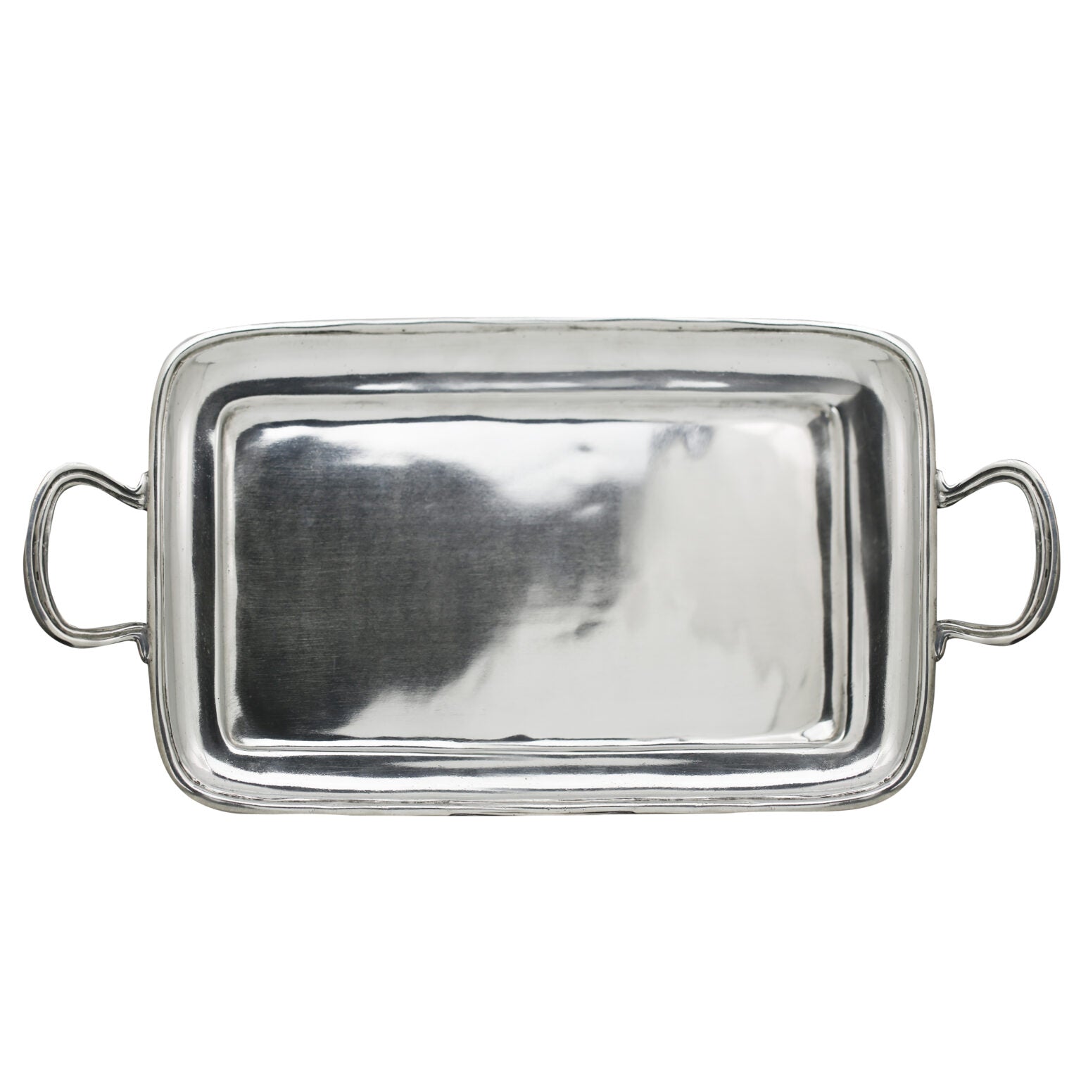 Rectangle Serving Tray With Handles - Templeton Silver