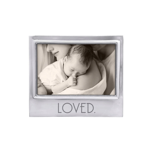 'Loved' 4x6 Picture Frame - Silver