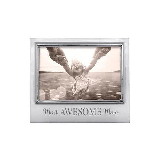 'Most Awesome Mom' 4x6 Picture Frame - Silver