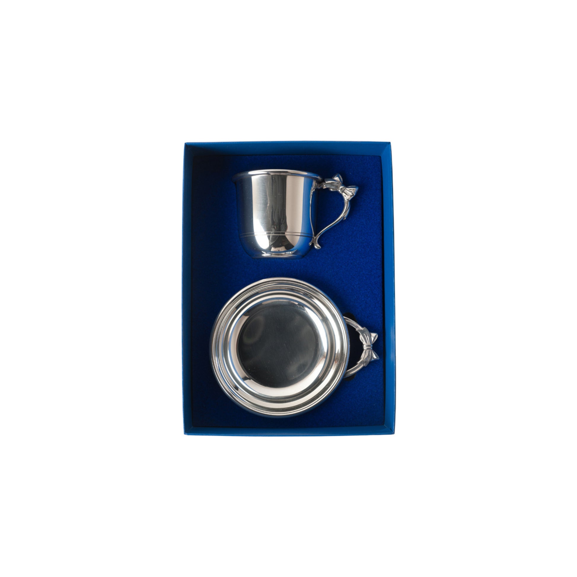 Silver Baby Cup and Baby Spoon Gift Set - Templeton Silver