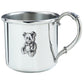 Silver Baby Cup with Teddy Bear 2