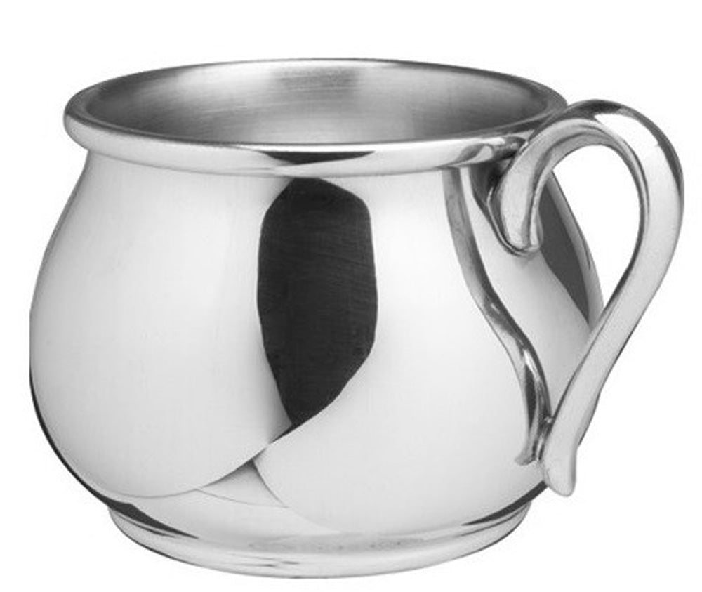 Silver Baby Cup and Baby Spoon Gift Set