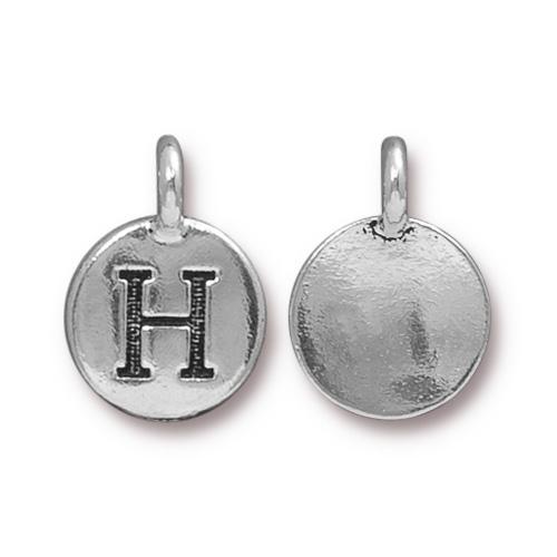 Silver Initial Charm - Letter H