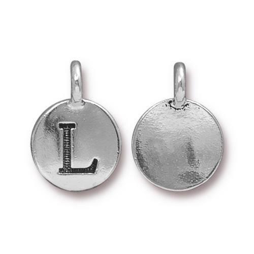 Silver Initial Charm - Letter L
