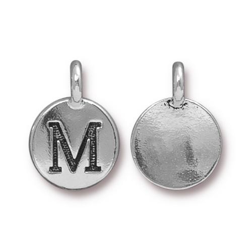 Silver Initial Charm - Letter M