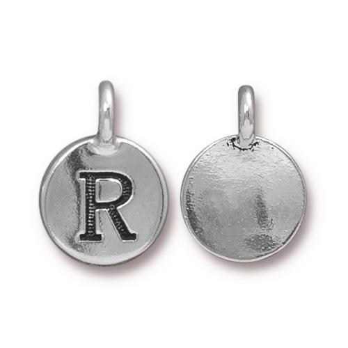 Silver Initial Charm - Letter R