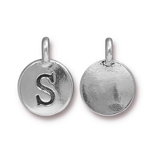 Silver Initial Charm - Letter S