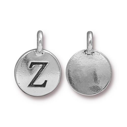 Silver Initial Charm - Letter Z