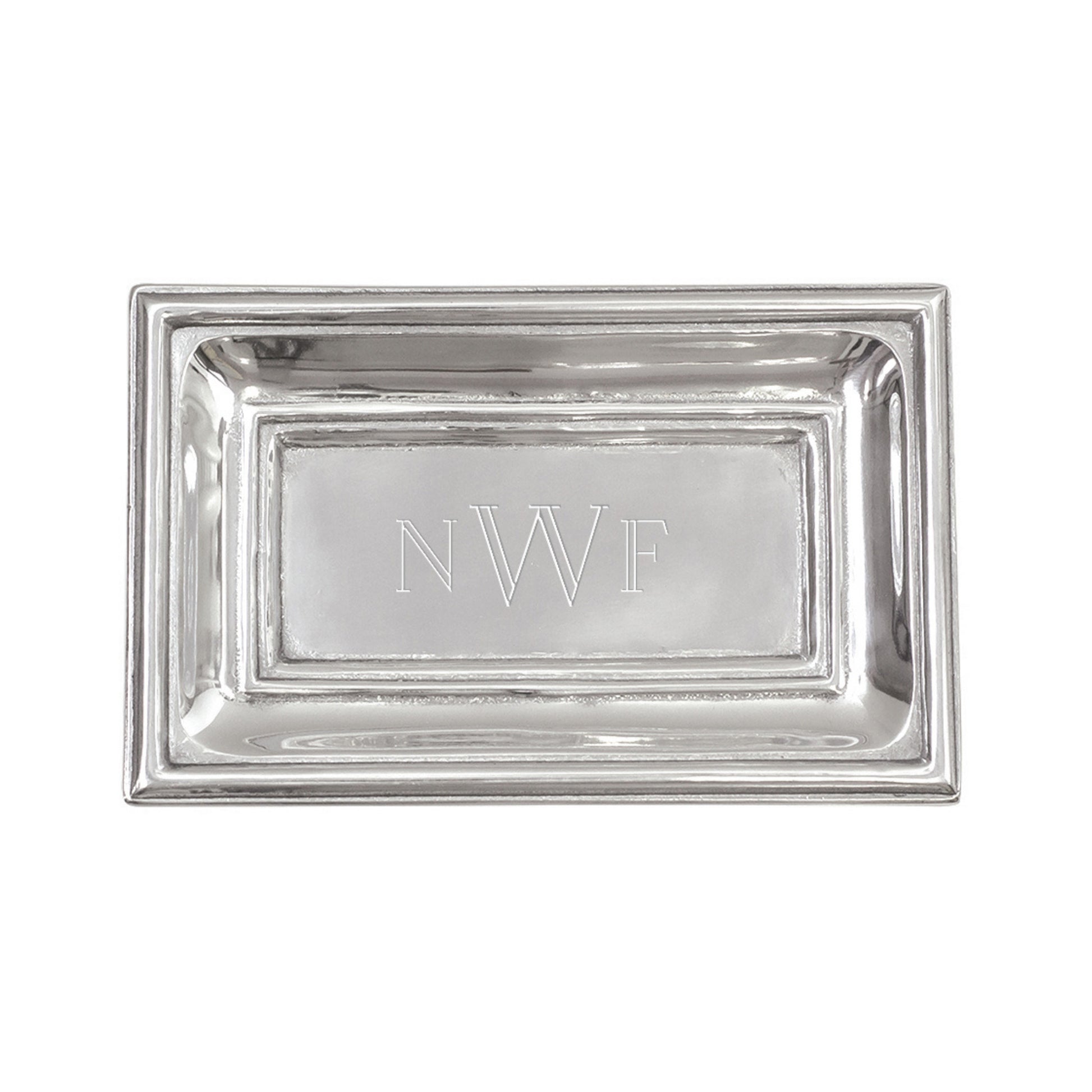 Classic Silver Vanity Tray Engravable 2