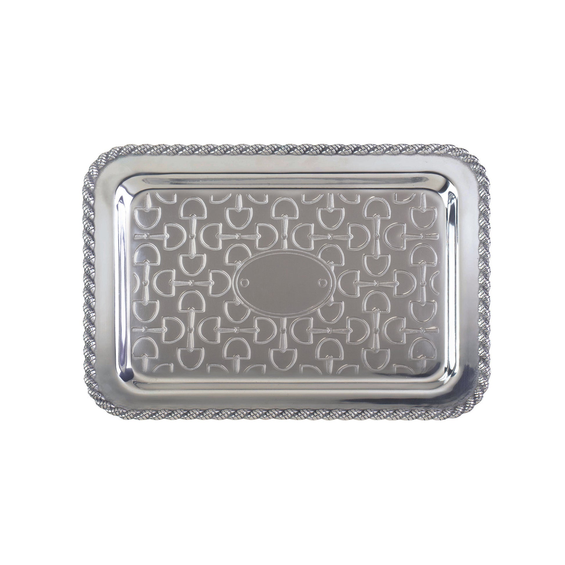 Derby Run Vanity Tray with engraving options - Templeton Silver
