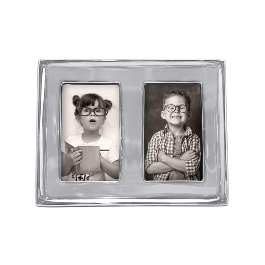 Double 2x3 Silver Picture Frame