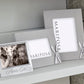 Grey Linen 4x6 Picture Frame with Silver Skis