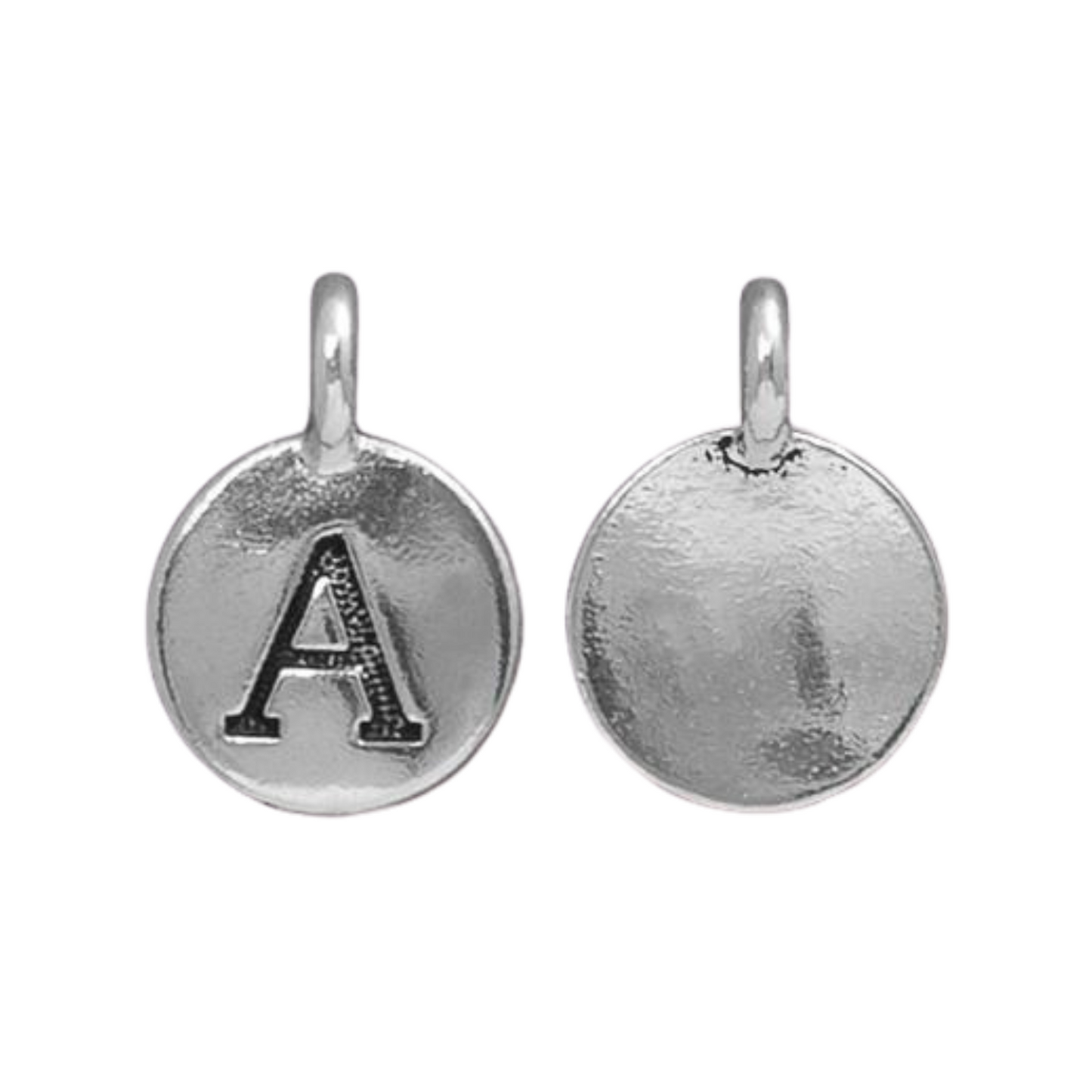 Silver Initial Charm - Letter A