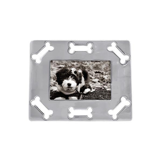 Dog Bone Border Silver Picture Frame