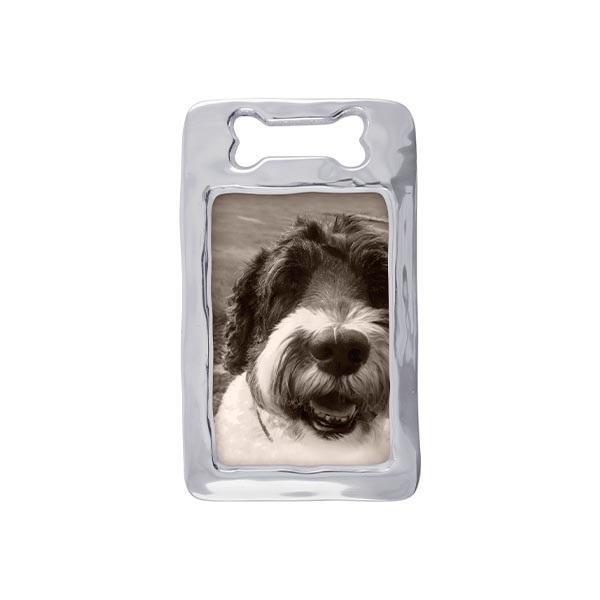 Dog Bone Silver Picture Frame