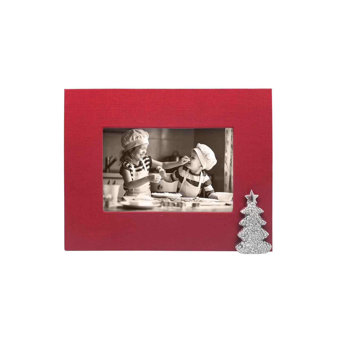 cirkulære Sandsynligvis Bil Red and Silver Christmas Tree Picture Frame - Templeton Silver