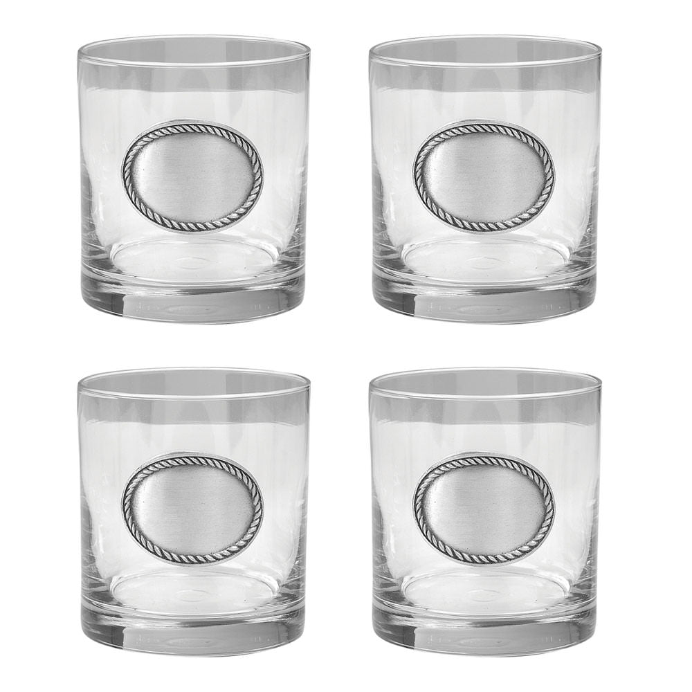 Old Fashioned Glasses with Monogram