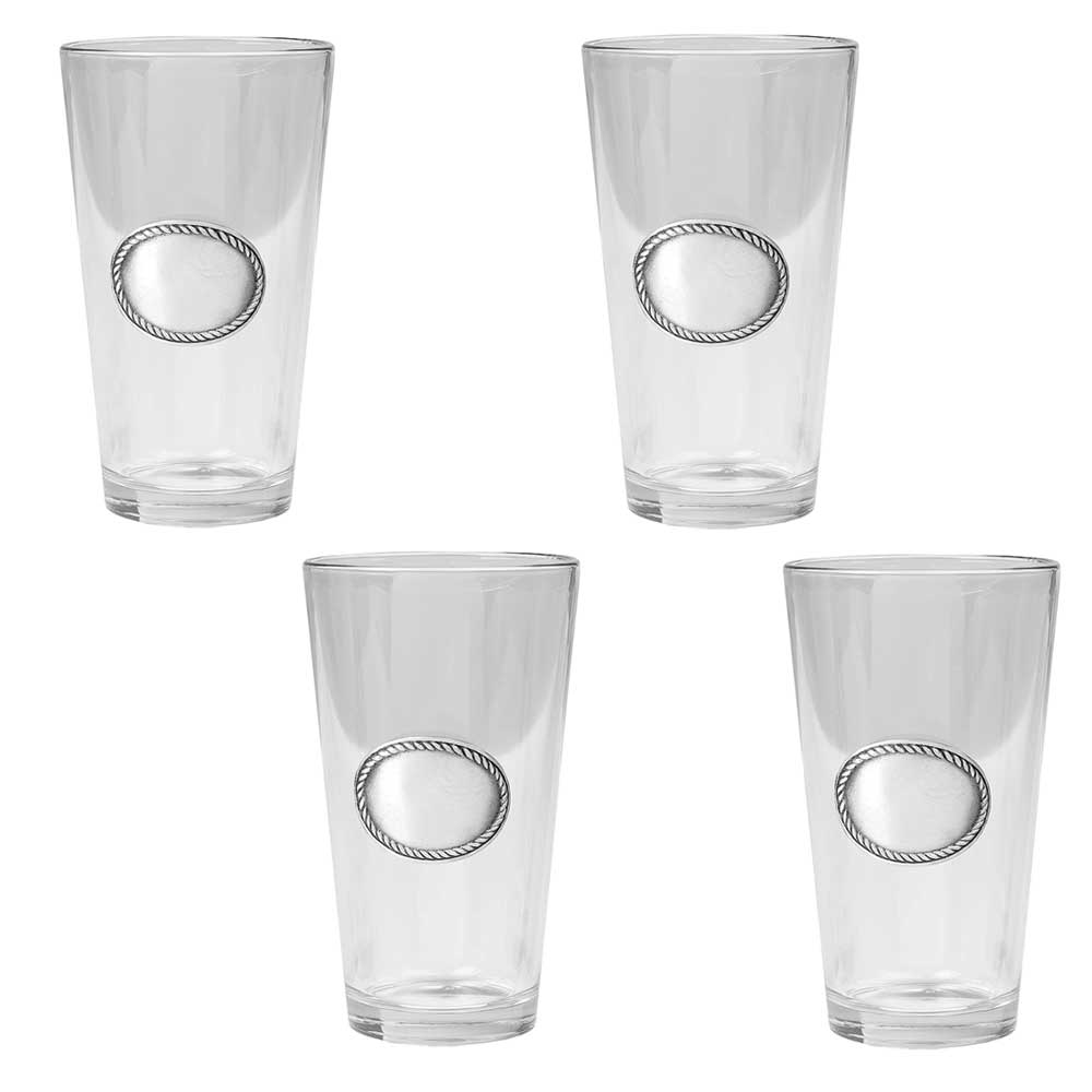 Pint Glasses with Monogram