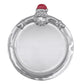 Silver Round Santa Cookie Platter
