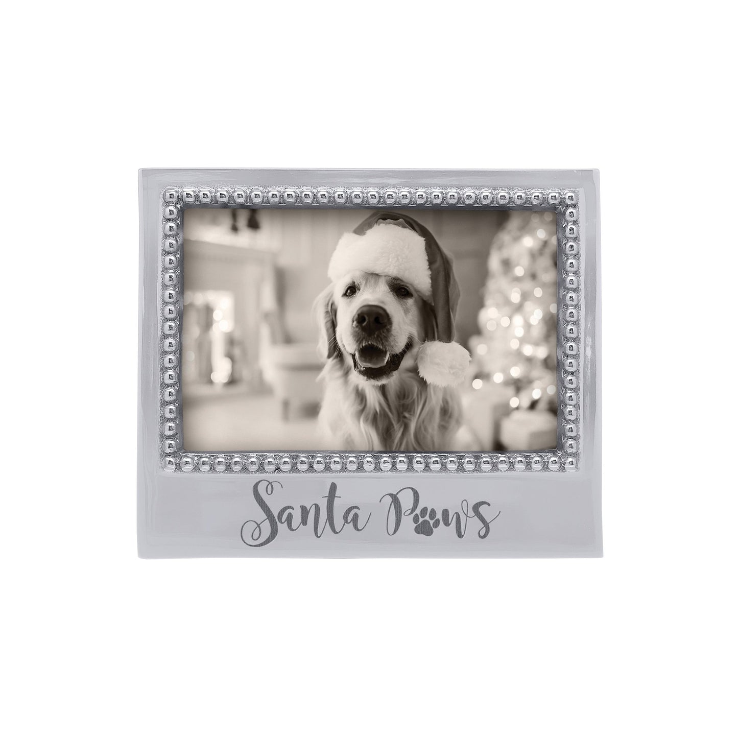 Santa Paws Silver Picture Frame