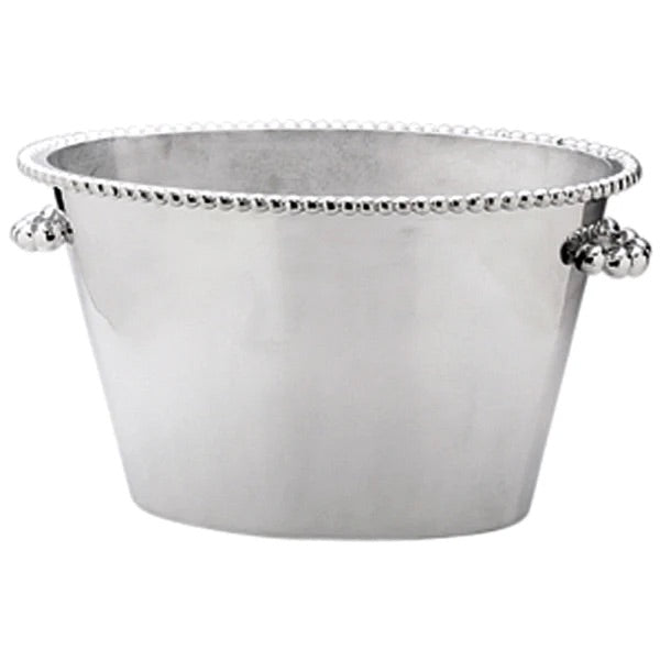 Silver Pearled Ice Bucket