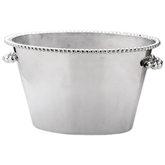 Silver Pearled Ice Bucket