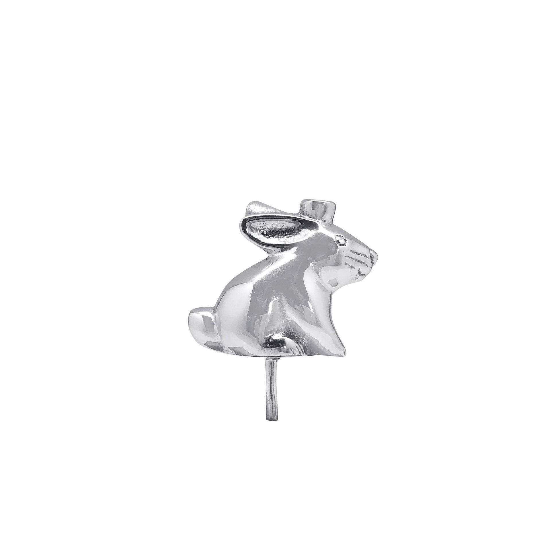 Silver Bunny Candle Holder (For Birthday Cake)