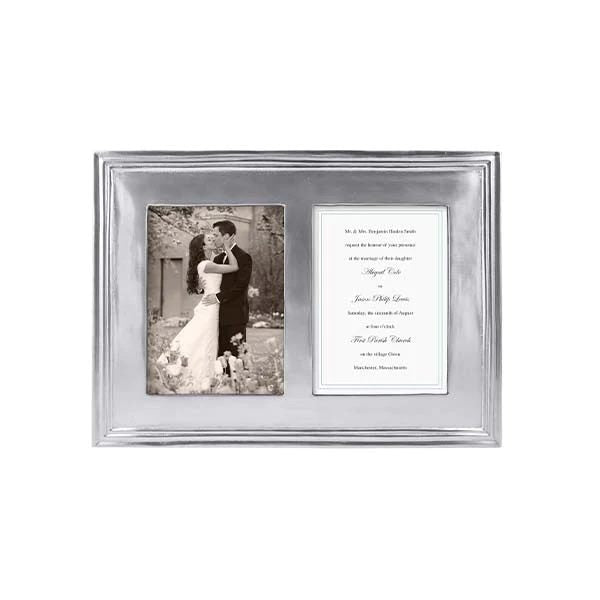 Silver Classic 5x7 Double Picture Frame