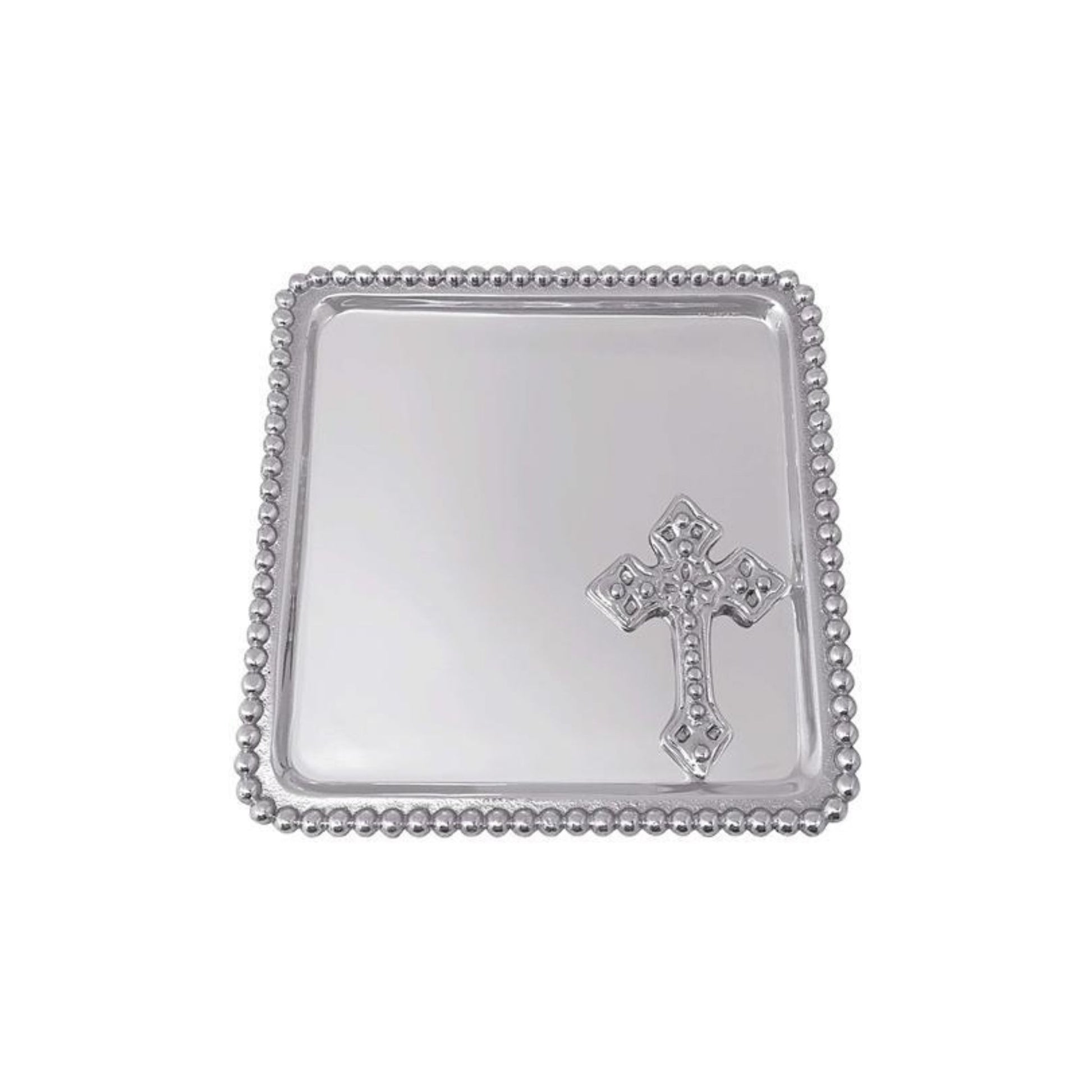 silver cross statement tray with option to engrave