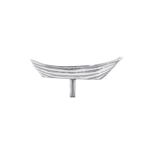 Silver Dory Rowboat Candle Holder (For Birthday Cake)
