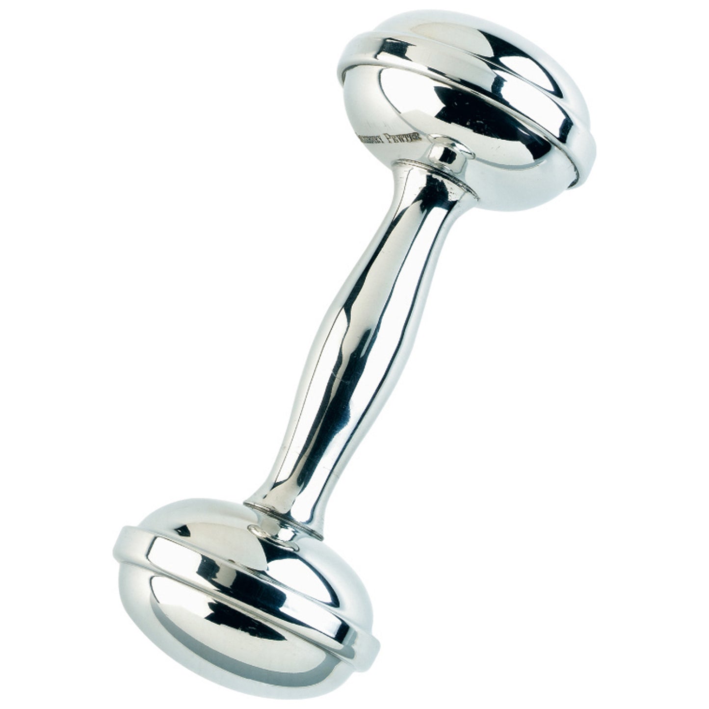 Silver Dumbbell Rattle