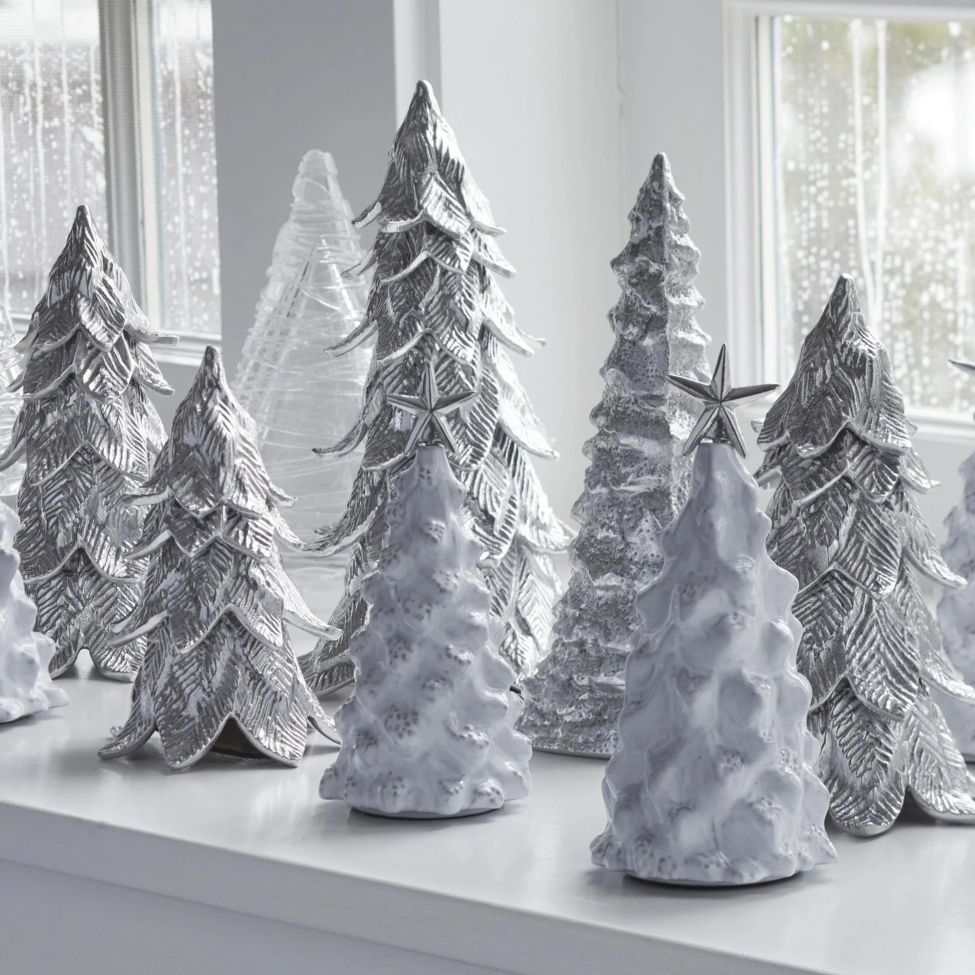 Silver Extra Large Evergreen Tree
