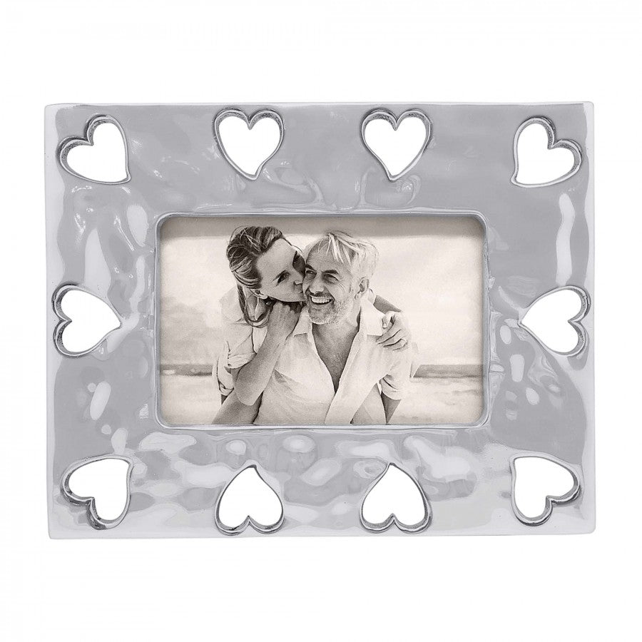  Silver Open Hearts Picture Frame
