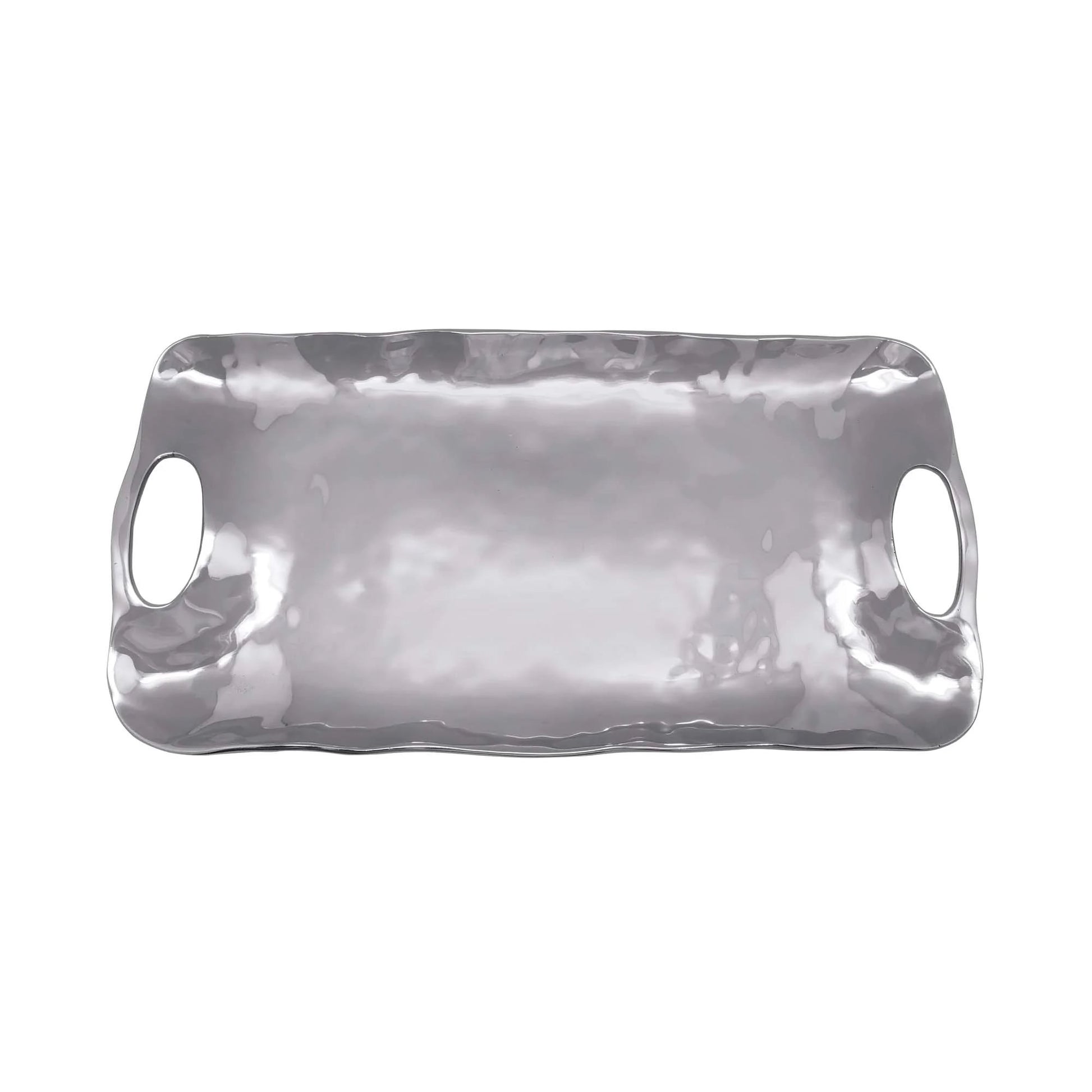 Silver Shimmer Handle Tray