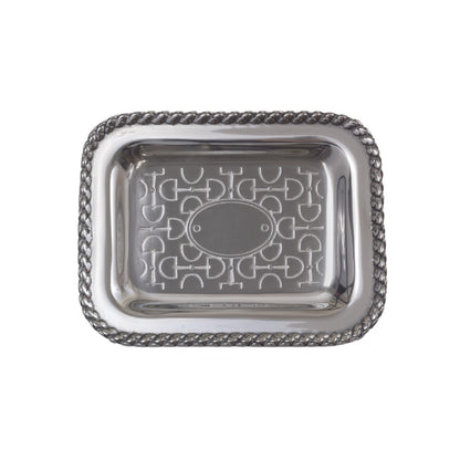 Small Derby Run Vanity Tray with engraving options - Templeton Silver